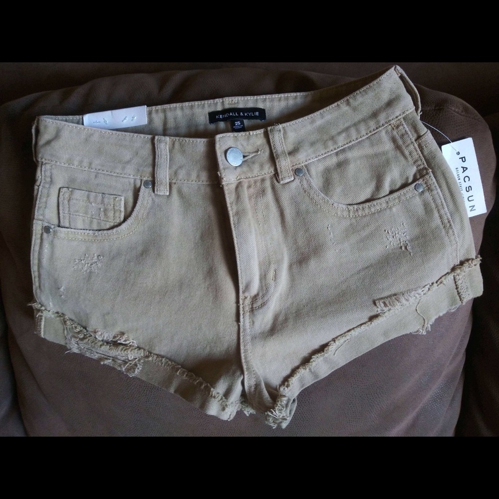 Kendall and Kylie PacSun destroyed shorts